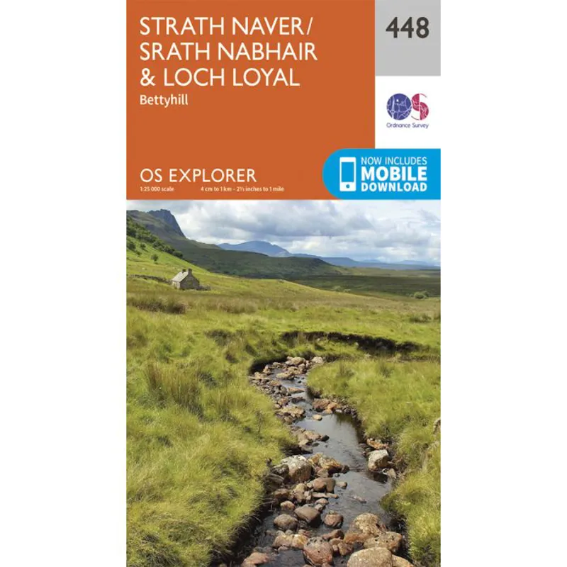 OS Explorer Map 448 - Strath Naver / Strath Nabhair and Loch Loyal